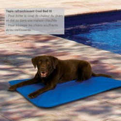 CLIMSOM | Tapis rafraîchissant pour chien Cool Bed III | 3 tailles : S, M, L | Bleu