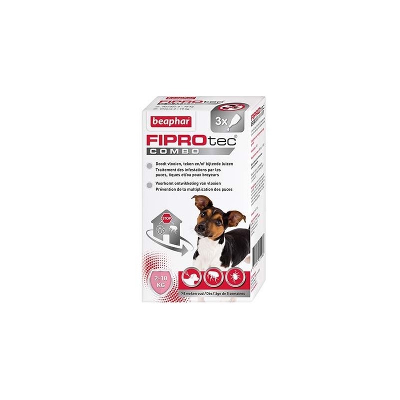 Beaphar - FIPROtec® COMBO 67mg/60,3mg Solution pour spot-on pour petits chiens