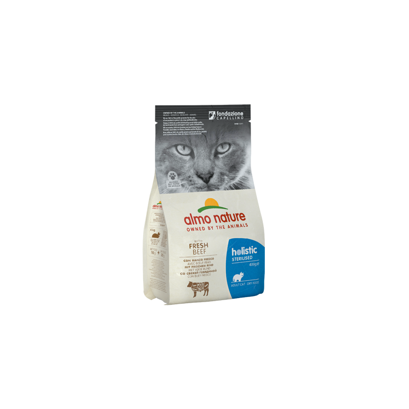 Croquettes HOLISTIC Chat Stérilisé Boeuf frais - 2kg