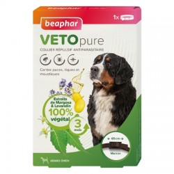 Beaphar VETOpure | Collier antiparasitaire grand chien | 65 cm