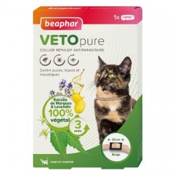 Beaphar VETOpure Collier Repulsif Antiparasitaire pour Chat et Chaton