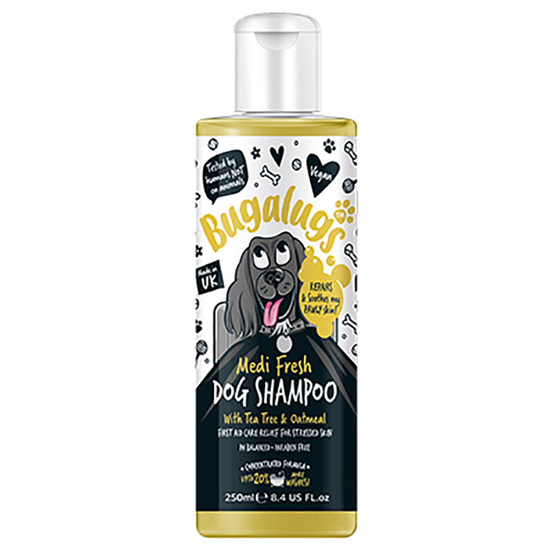 Shampoing pour chien BUGALUGS MEDI FRESH Tea Tree & Aloe Vera