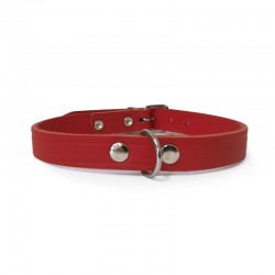 Karlie | Collier cuir Rondo pour chien | Rouge