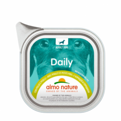 Almo Nature Daily No Gluten | Barquette de pâtée pour chien POULET | 100g