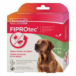 Beaphar FIPROtec | Chien | Pipettes antiparasitaires de 20 à 40kg