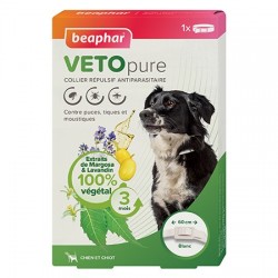 Beaphar VETOpure Collier Repulsif Antiparasitaire pour Chien et Chiot